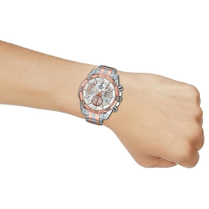 Edifice Analog Silver Dial Men's Watch-EFR-559SG-7AVUDF (EX429) - Image 3