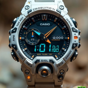 Casio Silver Black Dial Series Analog-Digital Men's Watch