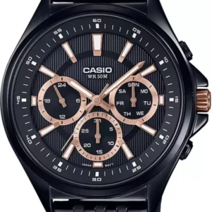 ENTICER MEN MTP-E303B-1A2VDF - A1564 : Black Multi-Dial - Men's Watch