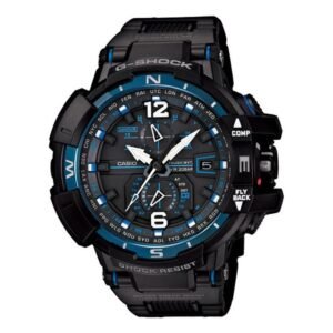 Sapphire Crystal Solar Powered Mens BlackBlue Analog GW-A1100FC-1A
